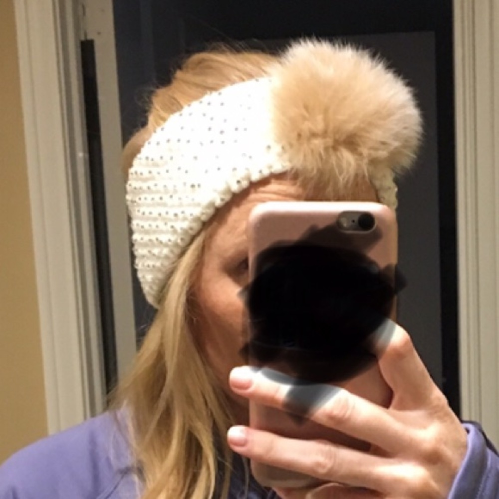 NWOT real fur headband/ear warmer